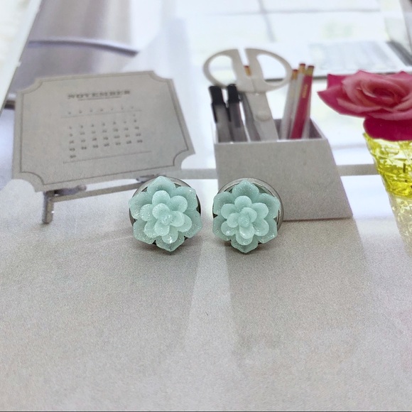 ✨3/$30✨Stud Succulent Earrings - Picture 2 of 6